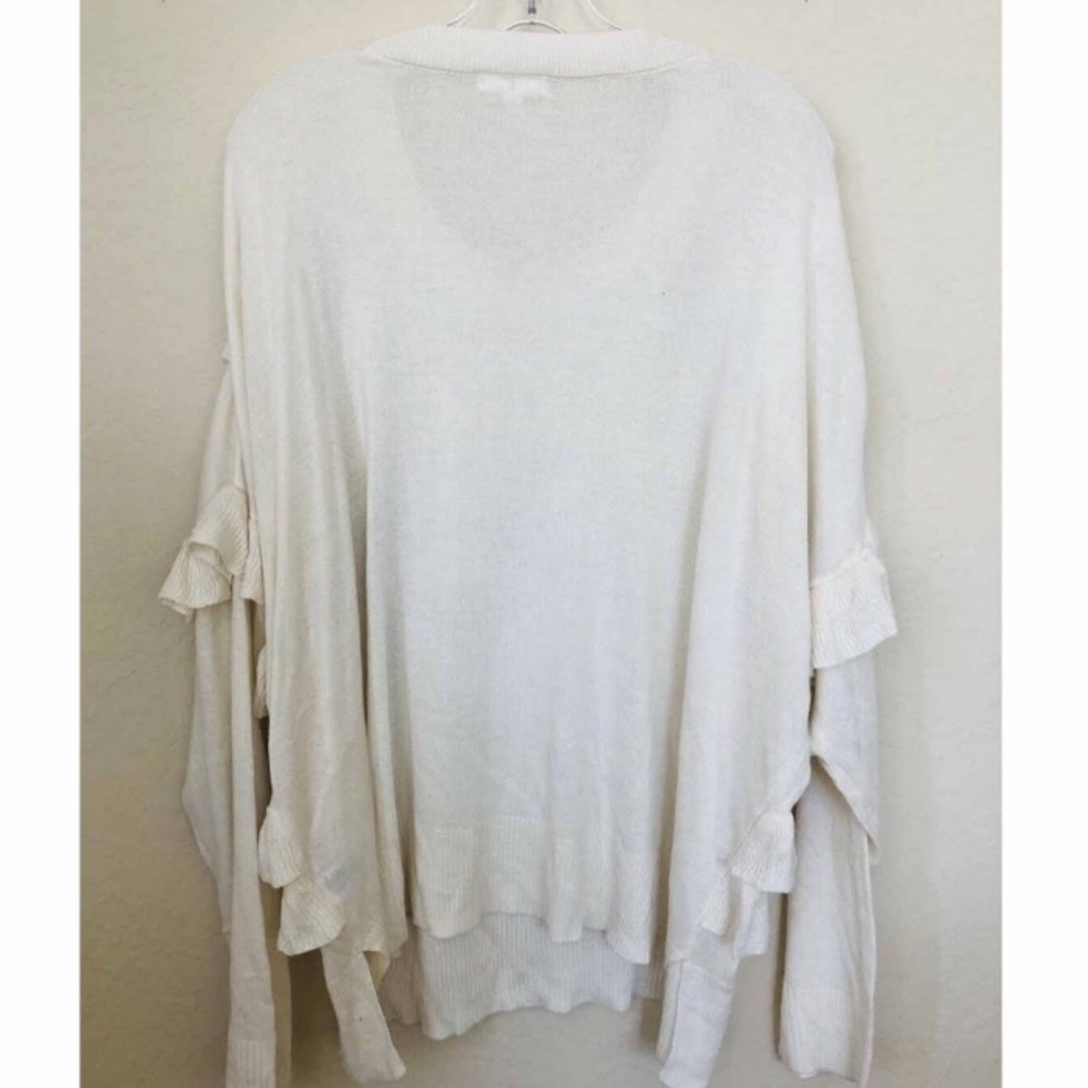 3 for $25 BP Ivory Ruffle Sweater - Picture 4 of 5